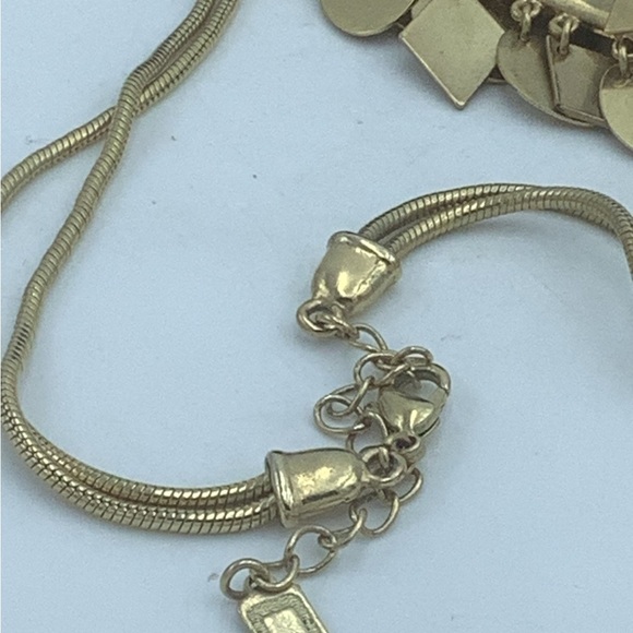 Two Goldtone Layered Choker Style Necklaces - Picture 7 of 8